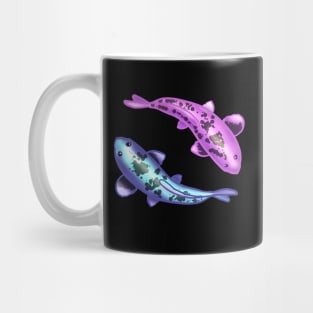 Pastel Pink And Baby Blue Koi Fish Mug